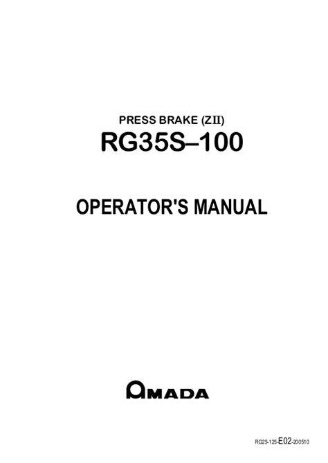 amada auto back gauge electrical box|AMADA RG35S–100 OPERATOR'S MANUAL Pdf Download.